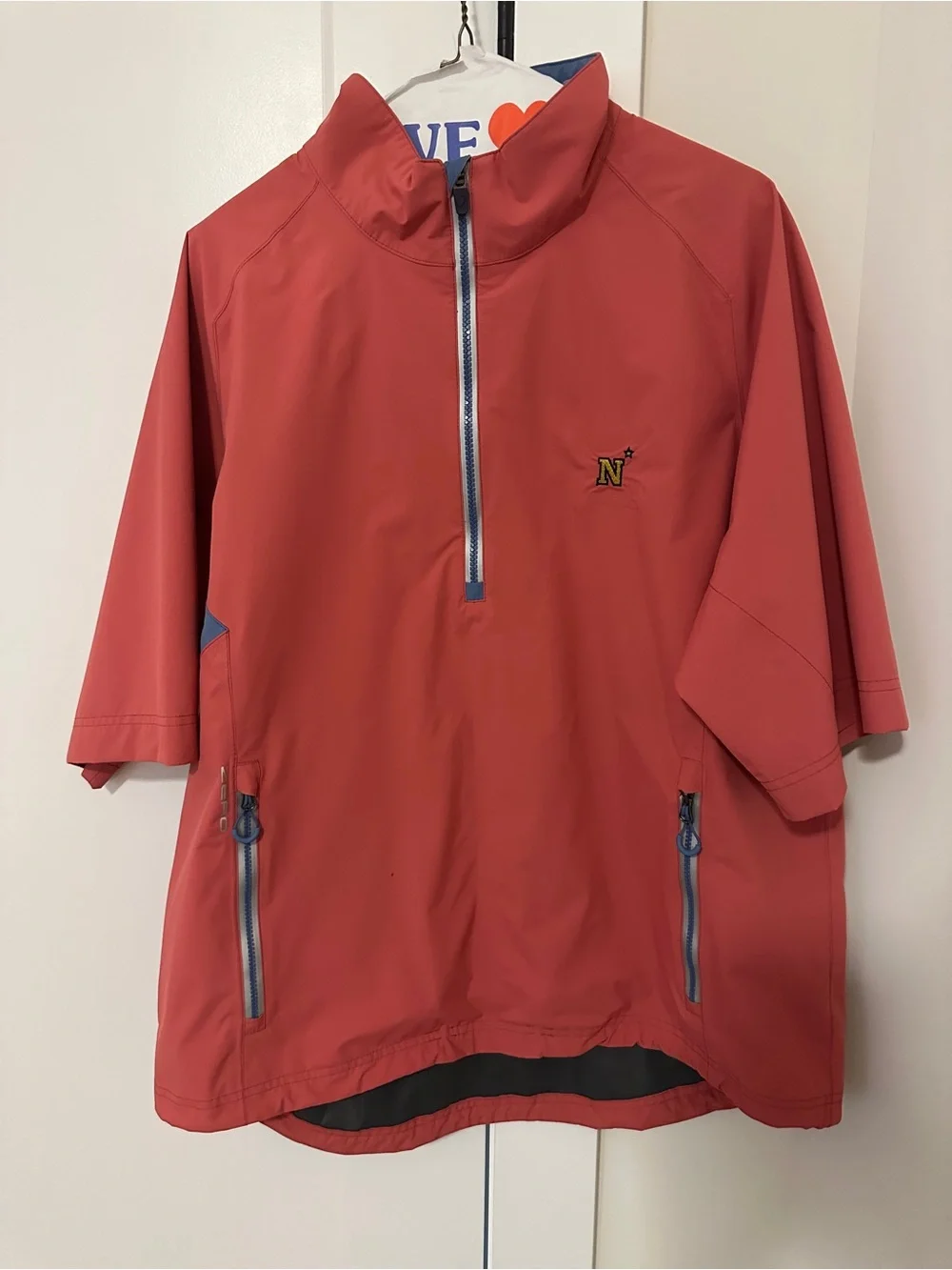 ZR Zero Restriction Golf Pullover Rain Jacket with Quarter Zip - Large